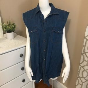 Cut off men’s work shirt